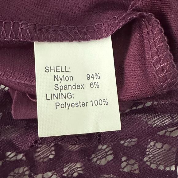 DRESSYSTAR Womens Dress 2XL Purple Lace Halter Retro Y2K Grunge Whimsigoth - Picture 8 of 13